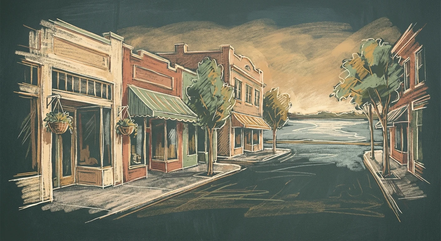 Avondale chalk illustration