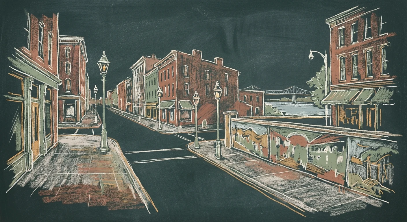 Brooklyn chalk illustration