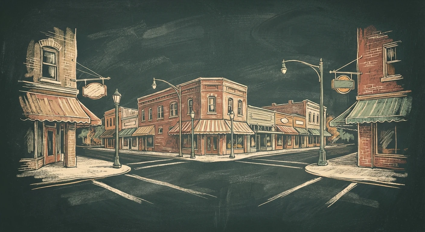 Five Points chalk illustration