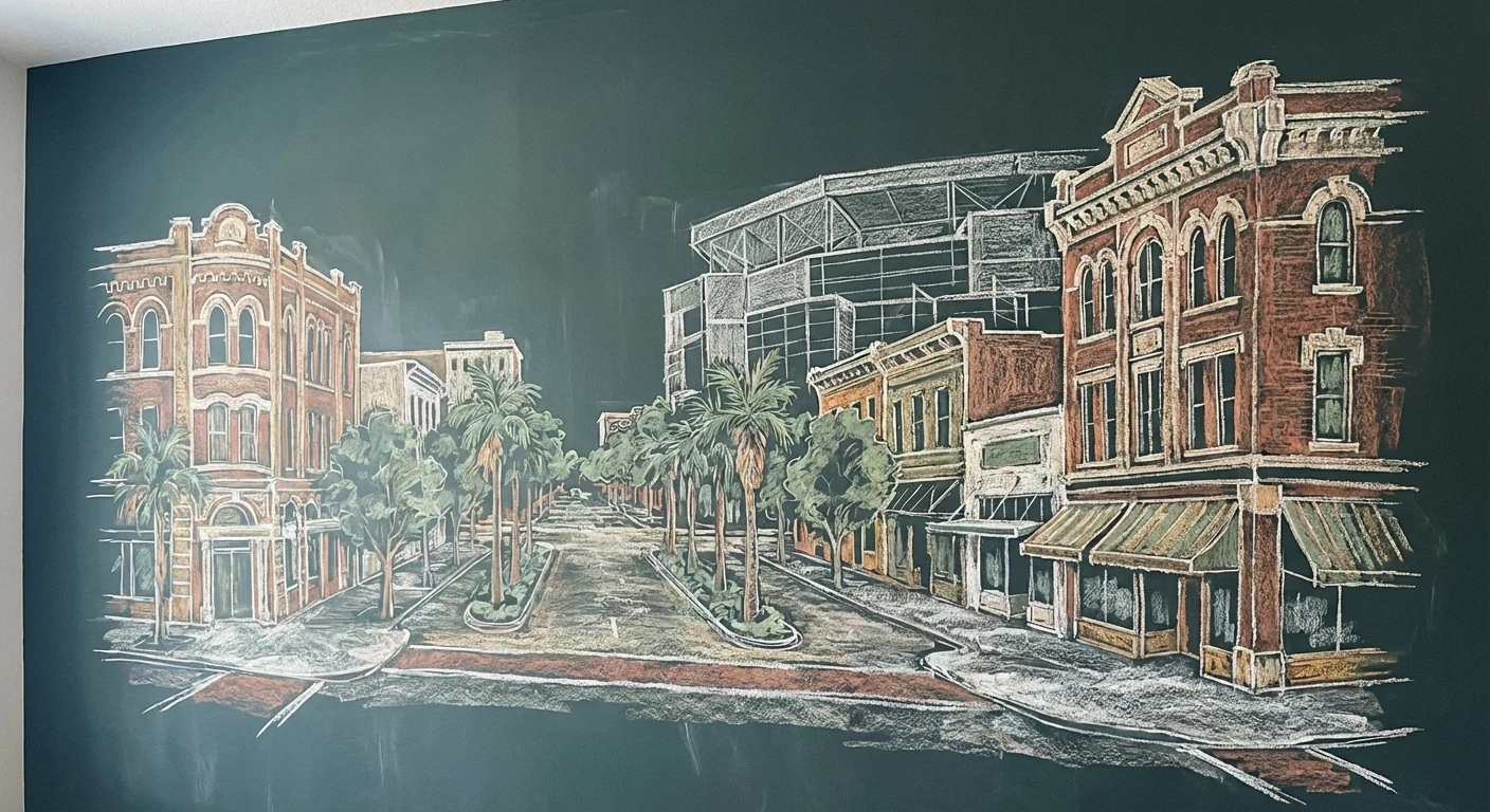 Parramore chalk illustration