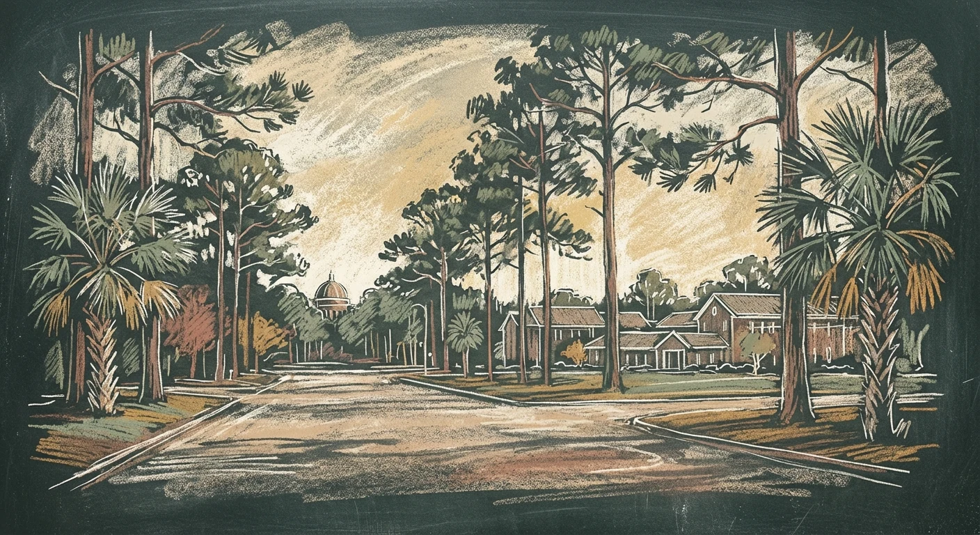 Ferry Pass chalk illustration