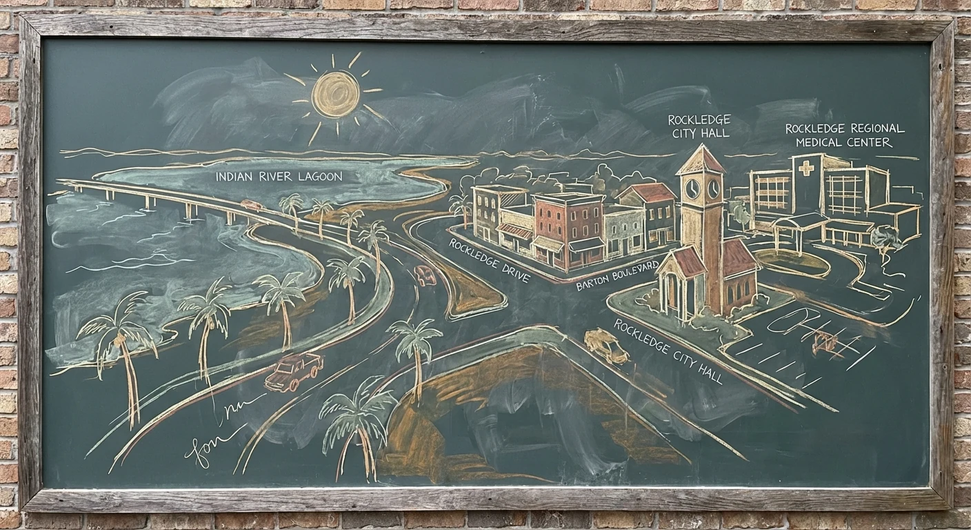Rockledge chalk illustration